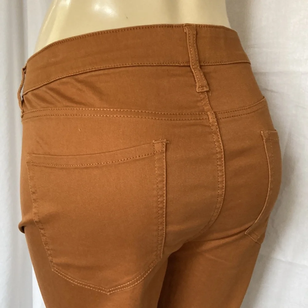 AVA & VIV Jeans Women’s Plus Size 22W Wide Leg Pants Burnt Orange Color NWOT_8